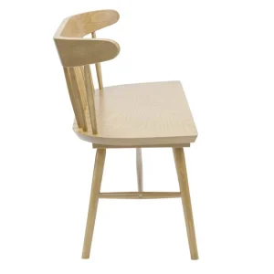 Banc à Barreaux 2 Places Bois Clair Chêne L120 Cm DARIA 14