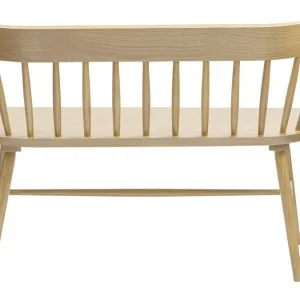 Banc à Barreaux 2 Places Bois Clair Chêne L120 Cm DARIA 16