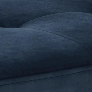 Banc Design En Tissu Velours Bleu Nuit Capitonné L95 Cm GUESTA 10