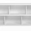 Bibliothèque Basse Finition Bois Blanc L140 Cm EPURE 10