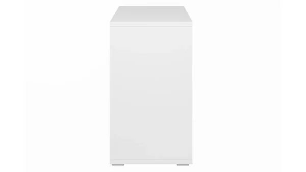 Bibliothèque Basse Finition Bois Blanc L140 Cm EPURE livraison la plus rapide 4