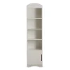 Bibliothèque Blanc 1 Porte 3 étagères L46 Cm ANTONIN 16