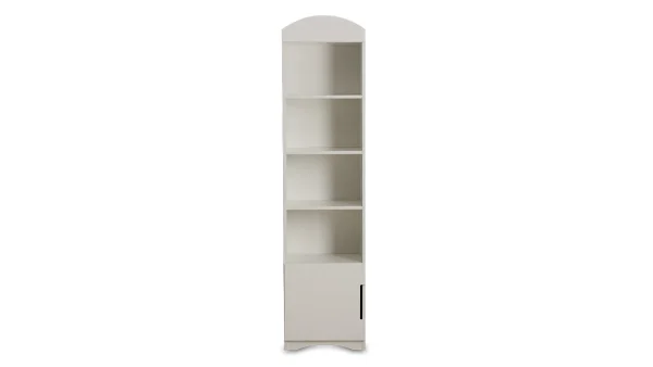 Bibliothèque Blanc 1 Porte 3 étagères L46 Cm ANTONIN luxe soldes 1