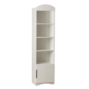 Bibliothèque Blanc 1 Porte 3 étagères L46 Cm ANTONIN luxe soldes 8