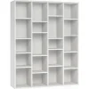 Bibliothèque Design En Bois Blanc L149 Cm RYTHM 16