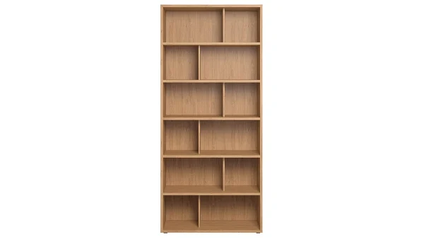 Prestation Et Rapide Bibliothèque Design Finition Bois Chêne L92 Cm EPURE 1