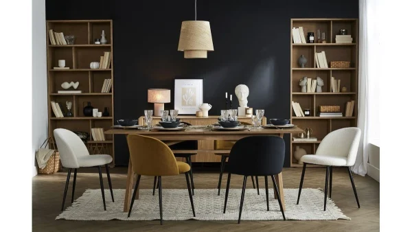 Prestation Et Rapide Bibliothèque Design Finition Bois Chêne L92 Cm EPURE 5
