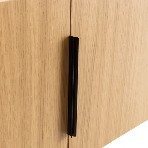 Bibliothèque En Bois Clair Chêne Et Métal Noir L98 Cm SILKA 16