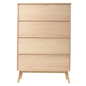Bibliothèque Scandinave En Bois Chêne 8 Casiers L110 Cm INGRID 14
