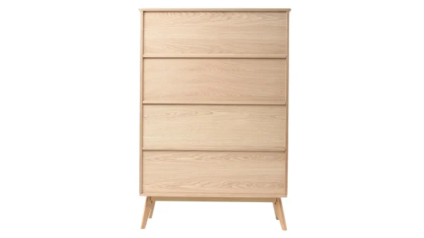Bibliothèque Scandinave En Bois Chêne 8 Casiers L110 Cm INGRID 4