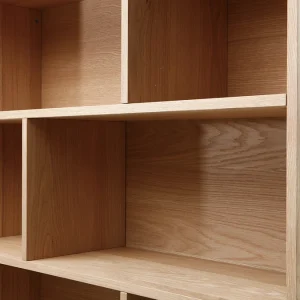 Bibliothèque Scandinave En Bois Chêne 8 Casiers L110 Cm INGRID 16