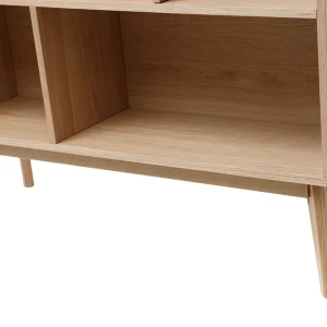 Bibliothèque Scandinave En Bois Chêne 8 Casiers L110 Cm INGRID 18