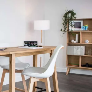 Bibliothèque Scandinave En Bois Chêne 8 Casiers L110 Cm INGRID 20