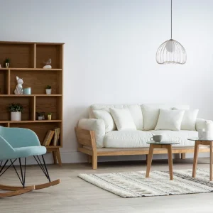 Bibliothèque Scandinave En Bois Chêne 8 Casiers L110 Cm INGRID 22
