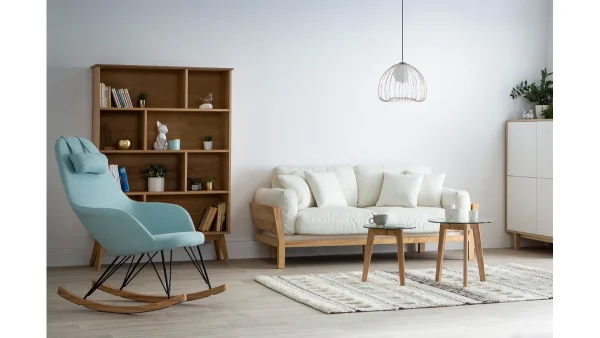 Bibliothèque Scandinave En Bois Chêne 8 Casiers L110 Cm INGRID 8