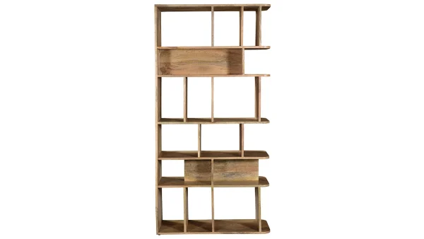 Meilleur Prix Bibliothèque Séparateur D’espace En Bois Manguier Massif L88 Cm RUPAH – Miliboo & Stéphane Plaza 1