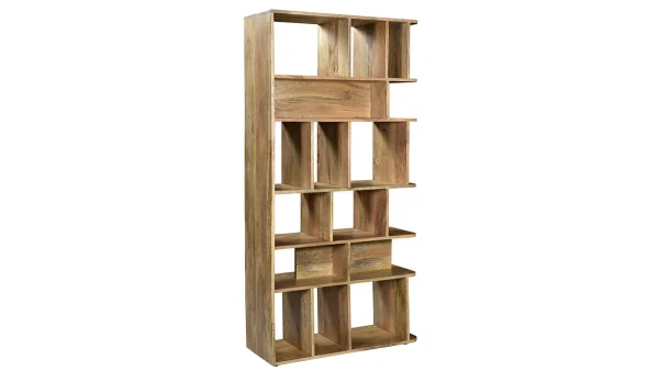 Meilleur Prix Bibliothèque Séparateur D’espace En Bois Manguier Massif L88 Cm RUPAH – Miliboo & Stéphane Plaza 3