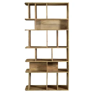 Meilleur Prix Bibliothèque Séparateur D’espace En Bois Manguier Massif L88 Cm RUPAH – Miliboo & Stéphane Plaza 15