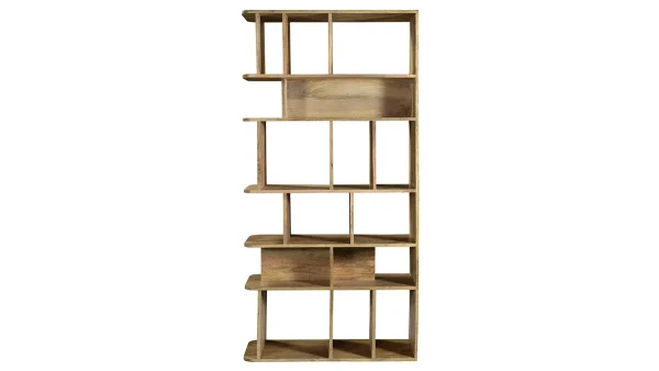 Meilleur Prix Bibliothèque Séparateur D’espace En Bois Manguier Massif L88 Cm RUPAH – Miliboo & Stéphane Plaza 5