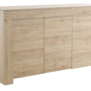 nouvelle saison Buffet Design Bois Chêne 3 Portes L138 Cm TINO 12
