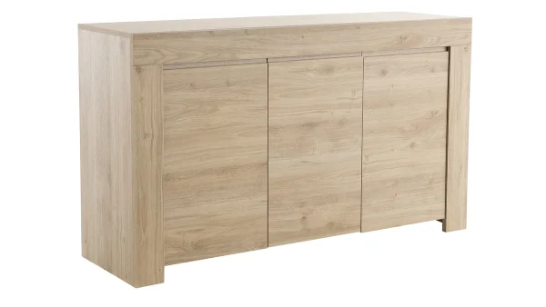 nouvelle saison Buffet Design Bois Chêne 3 Portes L138 Cm TINO 3