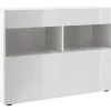 Buffet Design Finition Blanc Laqué Brillant L110 Cm POLO marque pas cher 22