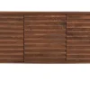 Buffet En Bois Foncé Manguier Massif Et Métal Noir 3 Portes L140 Cm ONDA 25