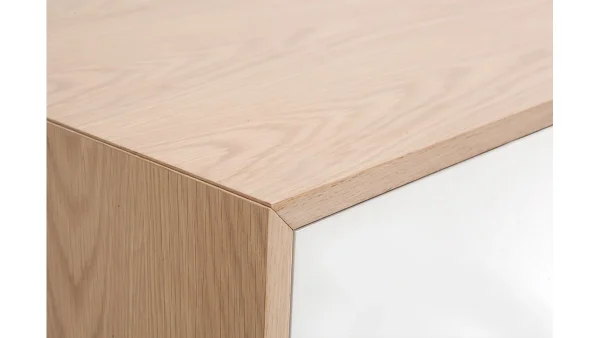 en france Buffet Scandinave Bois Et Blanc 2 Portes 3 Tiroirs L195cm SID 6