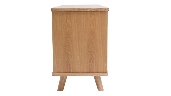Buffet Scandinave En Bois Clair 2 Portes 3 Tiroirs L160 Cm FIFTIES 5