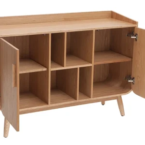 Buffet Scandinave En Bois Clair 2 Portes L122 Cm HALLEN 14