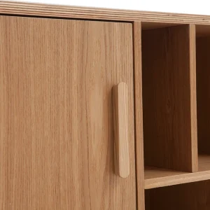 Buffet Scandinave En Bois Clair 2 Portes L122 Cm HALLEN 18