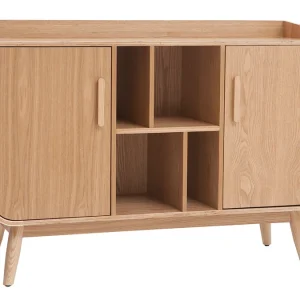 Buffet Scandinave En Bois Clair 2 Portes L122 Cm HALLEN 12