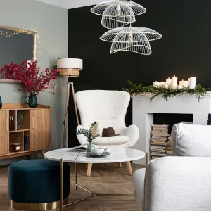 Buffet Scandinave En Bois Clair 2 Portes L122 Cm HALLEN 20