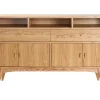 destockage Buffet Vintage Bois Clair 4 Portes 2 Tiroirs L160 Cm NORDECO 20