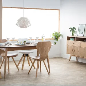 Buffet Vintage Bois Clair 4 Portes 2 Tiroirs L160 Cm NORDECO Authenticité garantie 21