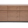 Buffet Vintage Bois Foncé Noyer 3 Portes 3 Tiroirs L160 Cm JAKO 23