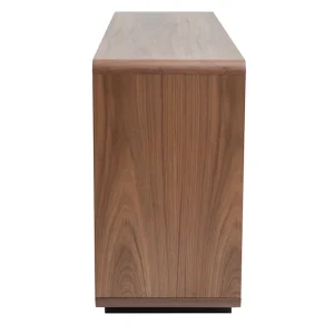 Buffet Vintage Bois Foncé Noyer 3 Portes 3 Tiroirs L160 Cm JAKO à prix réduits 15