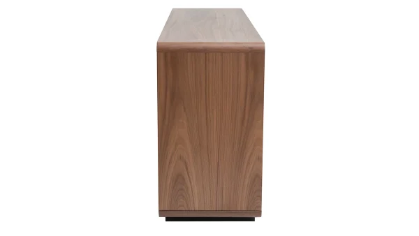 Buffet Vintage Bois Foncé Noyer 3 Portes 3 Tiroirs L160 Cm JAKO à prix réduits 4