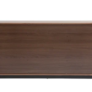 Buffet Vintage Bois Foncé Noyer 3 Portes 3 Tiroirs L160 Cm JAKO à prix réduits 17