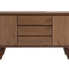 Buffet Vintage Bois Noyer 2 Portes 3 Tiroirs L160 Cm FIFTIES 10