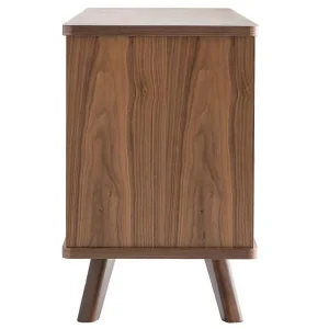 magasins pas chers Buffet Vintage Bois Noyer 2 Portes 3 Tiroirs L160 Cm FIFTIES 14
