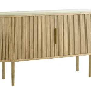 Buffet Vintage En Bois Clair Chêne 2 Portes Coulissantes L138 Cm EPIC 11