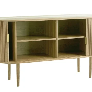 Buffet Vintage En Bois Clair Chêne 2 Portes Coulissantes L138 Cm EPIC 13