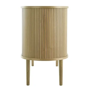 Buffet Vintage En Bois Clair Chêne 2 Portes Coulissantes L138 Cm EPIC 15