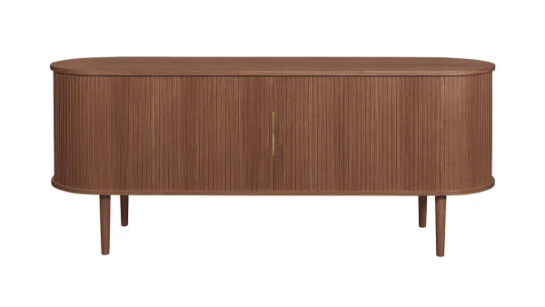 garantie de qualité Buffet Vintage En Bois Foncé 2 Portes Coulissantes L160 Cm EPIC 1