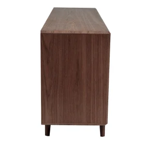 Buffet Vintage En Bois Foncé Noyer 4 Portes L160 Cm SUVA 13
