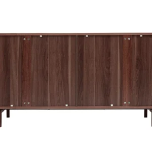 Buffet Vintage En Bois Foncé Noyer 4 Portes L160 Cm SUVA 15