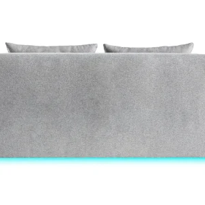 acheter Canapé Connecté 3 Places En Tissu Gris Clair 16