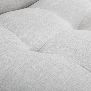 Canapé Convertible Scandinave 3 Places En Tissu Gris Clair Et Bois Clair YUMI grande qualité 19