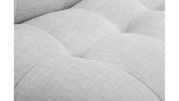 Canapé Convertible Scandinave 3 Places En Tissu Gris Clair Et Bois Clair YUMI grande qualité 6